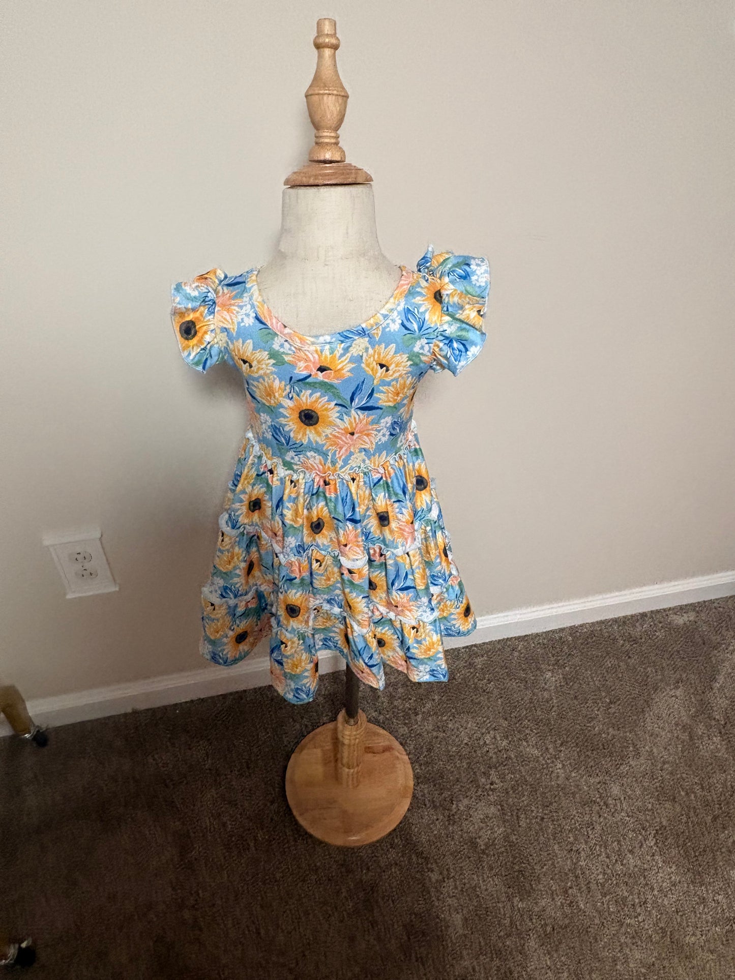Sunflower Twirl Dress