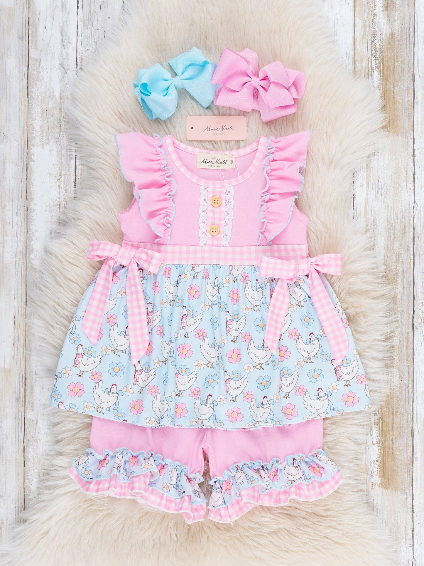 Happy Chickens Ruffle Outfit