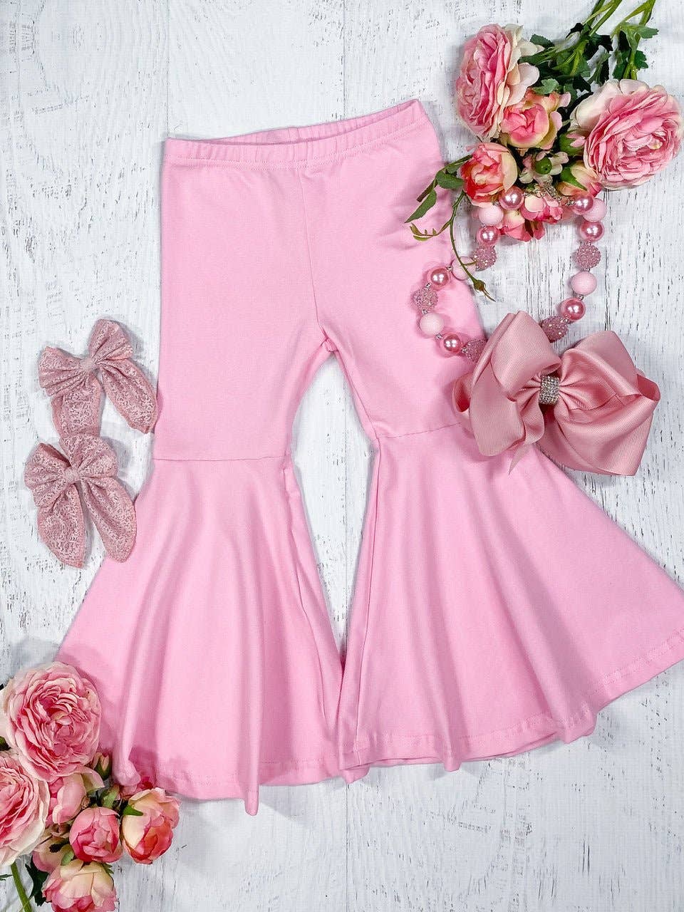 Light Pink Bell Bottom Pants