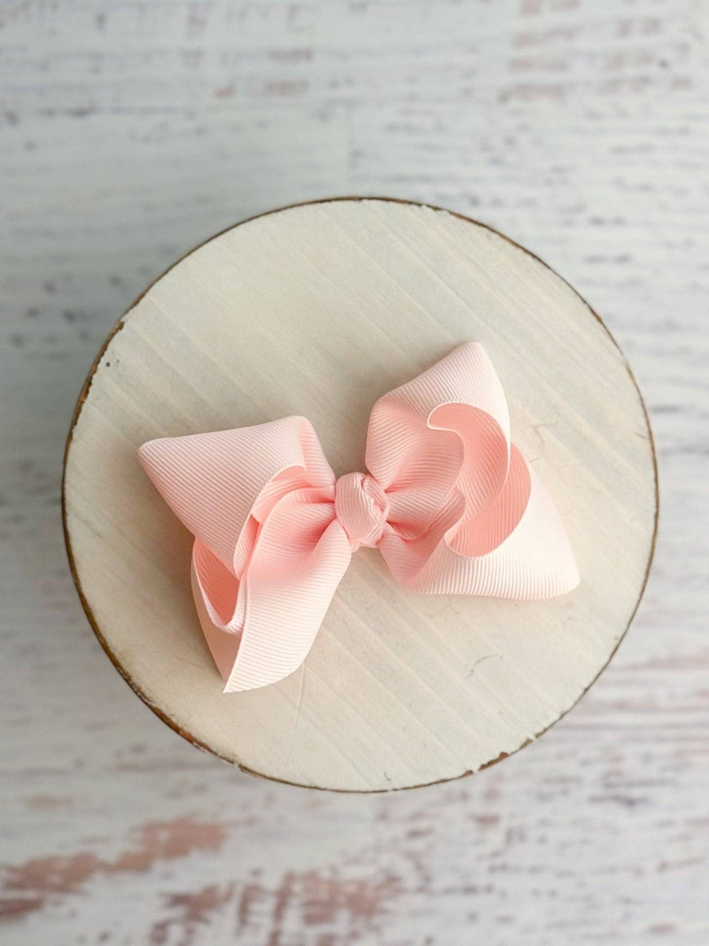 4" Essential Grosgrain Hair Bow | Light Pink