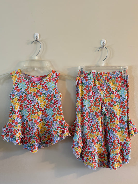 Pretty in Petals Ruffle Pant Set