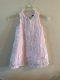 Blush pink embroidered dress