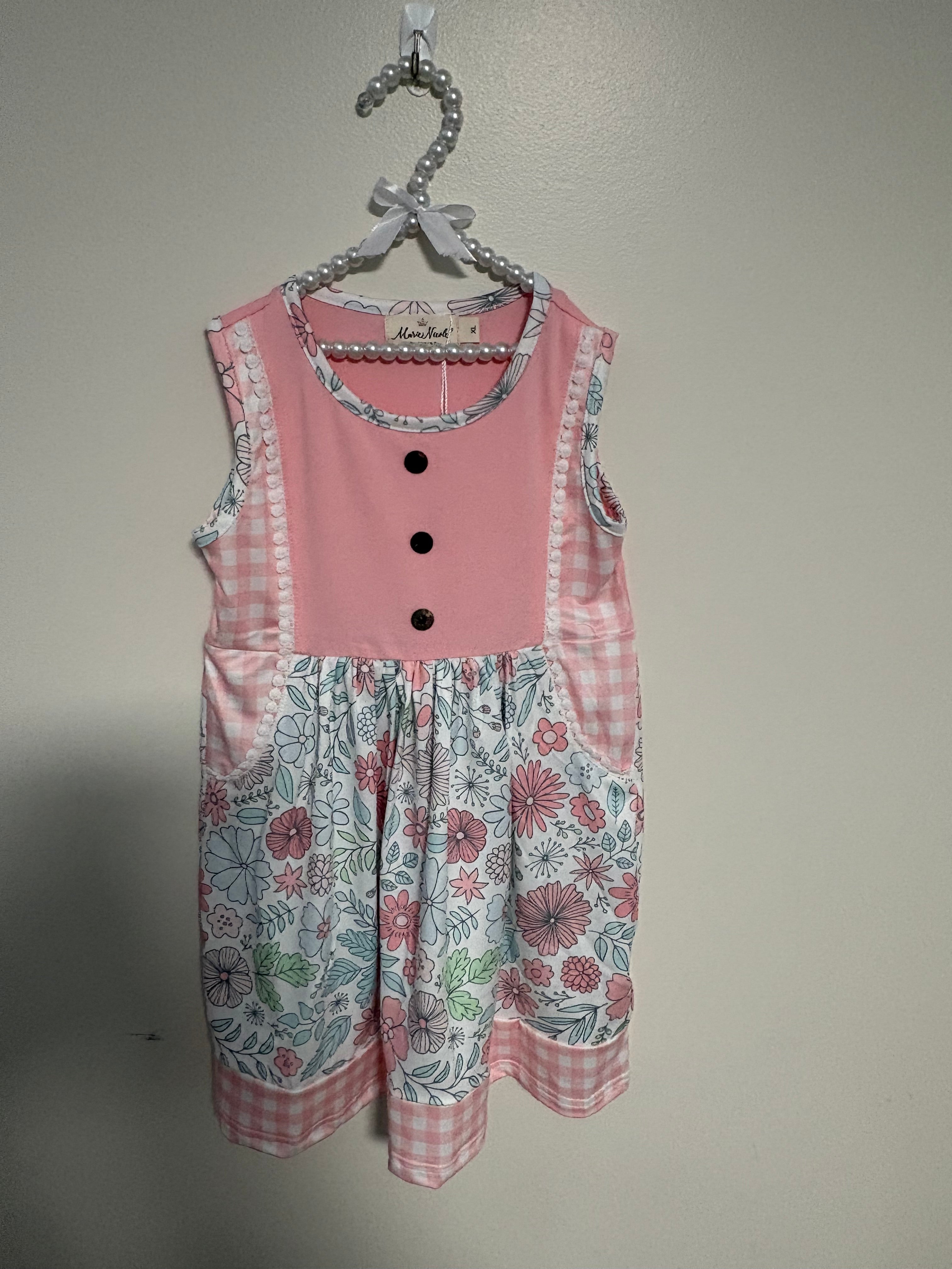 Sweet Wildflower Gingham Dress