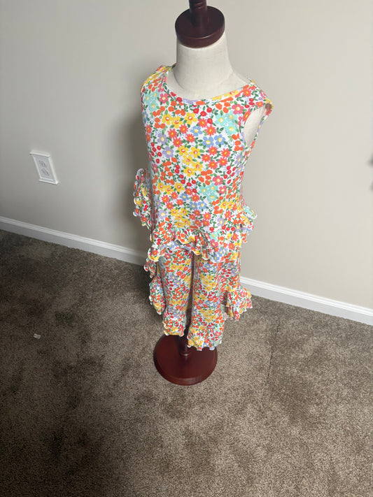 Pretty in Petals Ruffle Pant Set