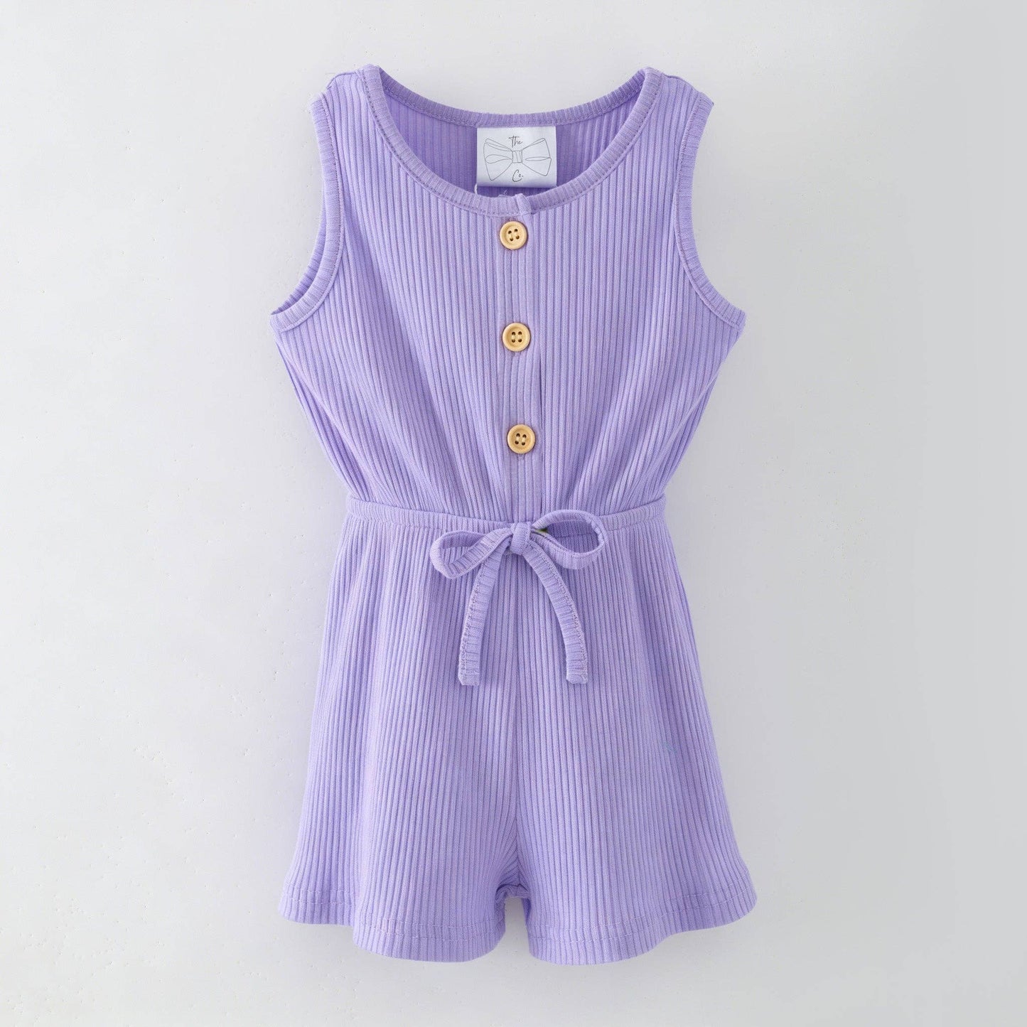 Essential Everyday Cotton Romper: Lavender / 4T