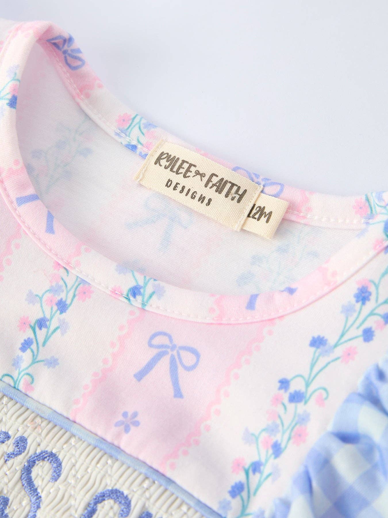 "DADDY'S GIRL" Smocked Plaid Baby Girls Romper