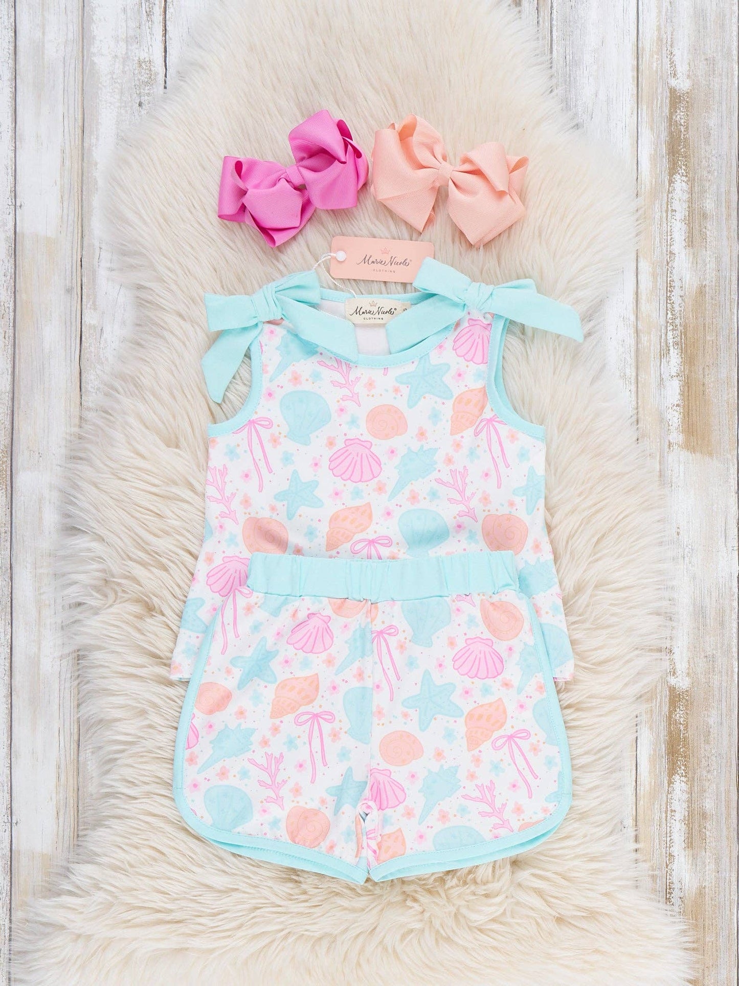 Seashell Garden Tank Outfit: XXXXL(8yrs)