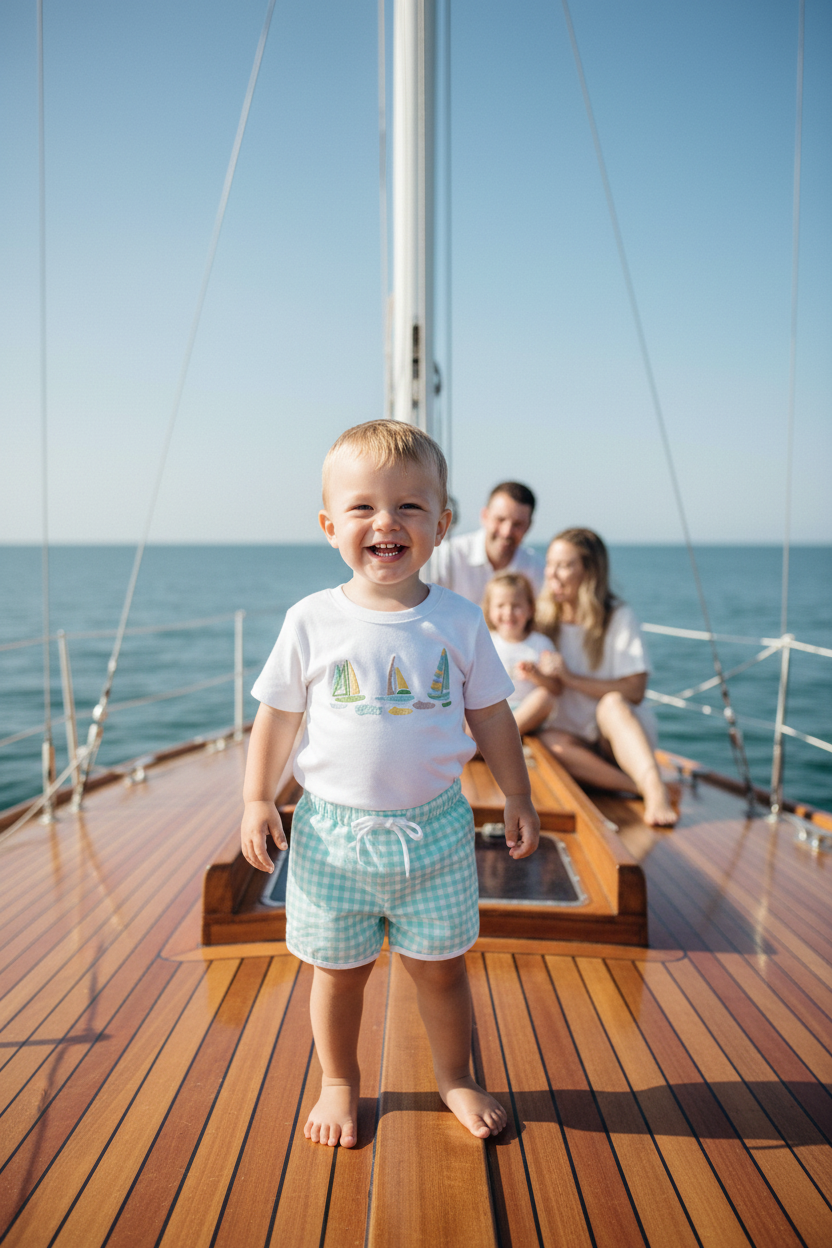 Boys Sailboat Set Lifestyle