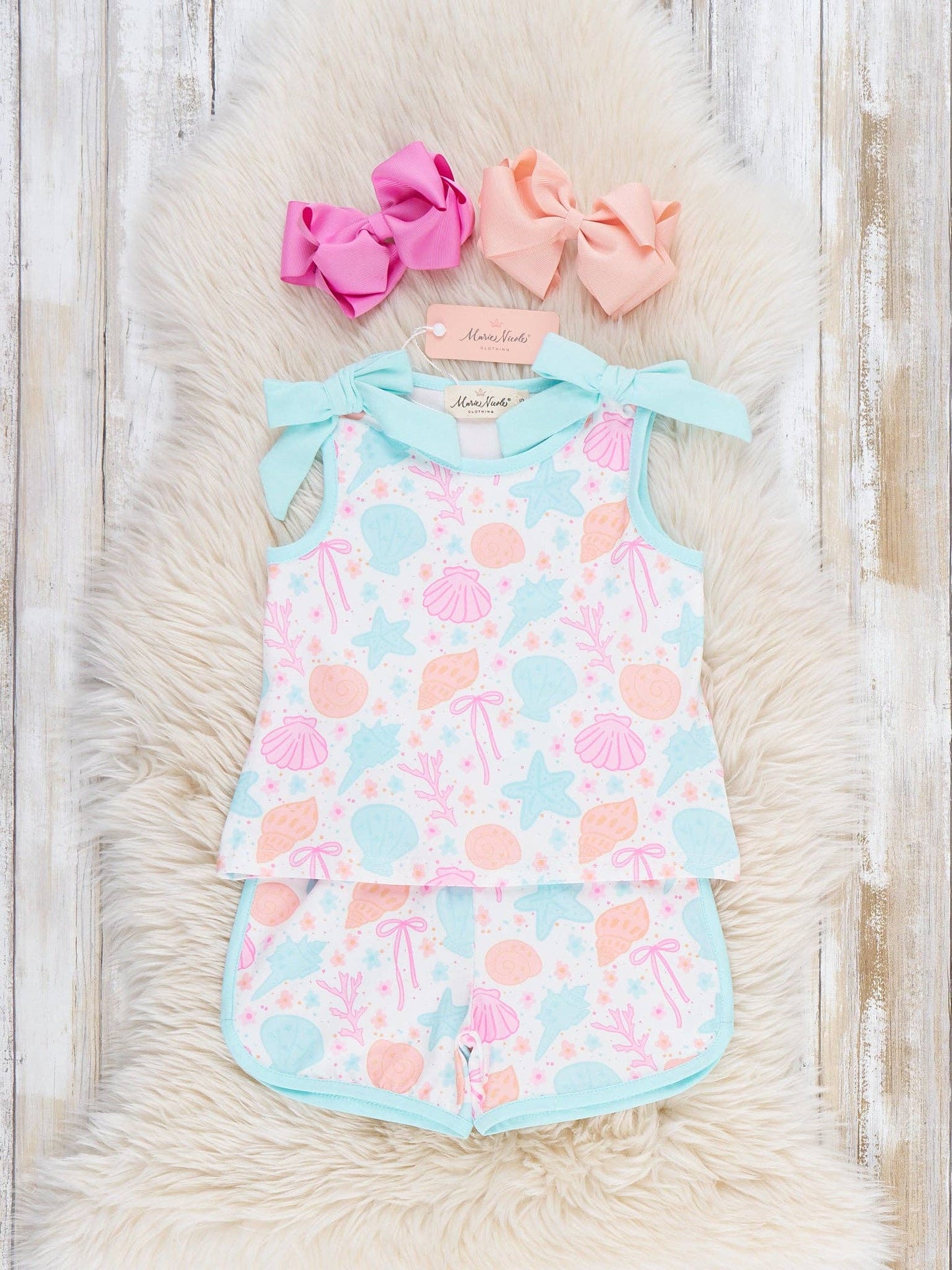 Seashell Garden Tank Outfit: XXXXL(8yrs)