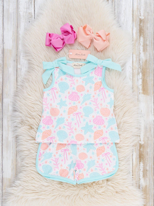 Seashell Garden Tank Outfit: XXXXL(8yrs)