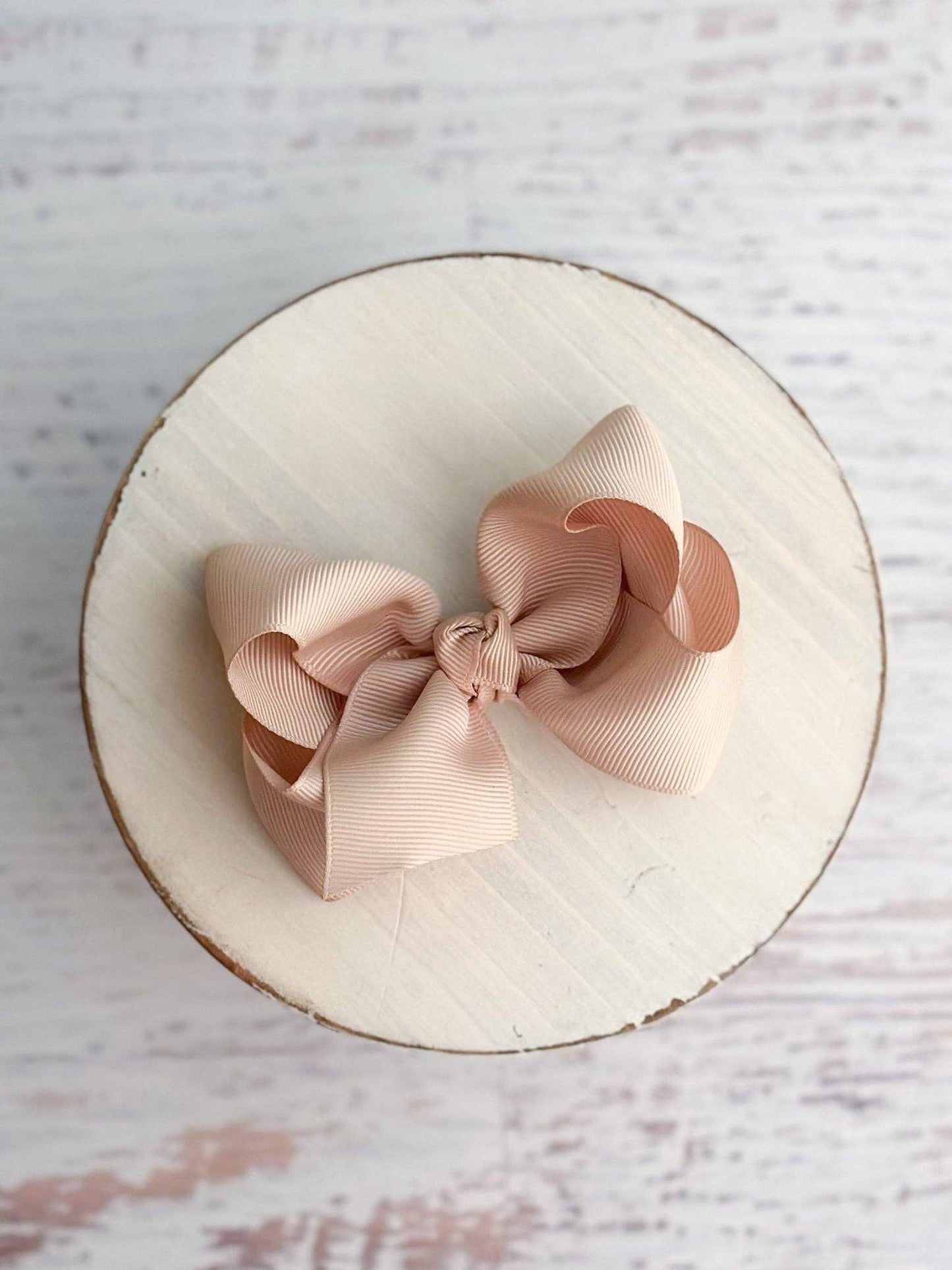 4" Essential Grosgrain Hair Bow | Oatmeal