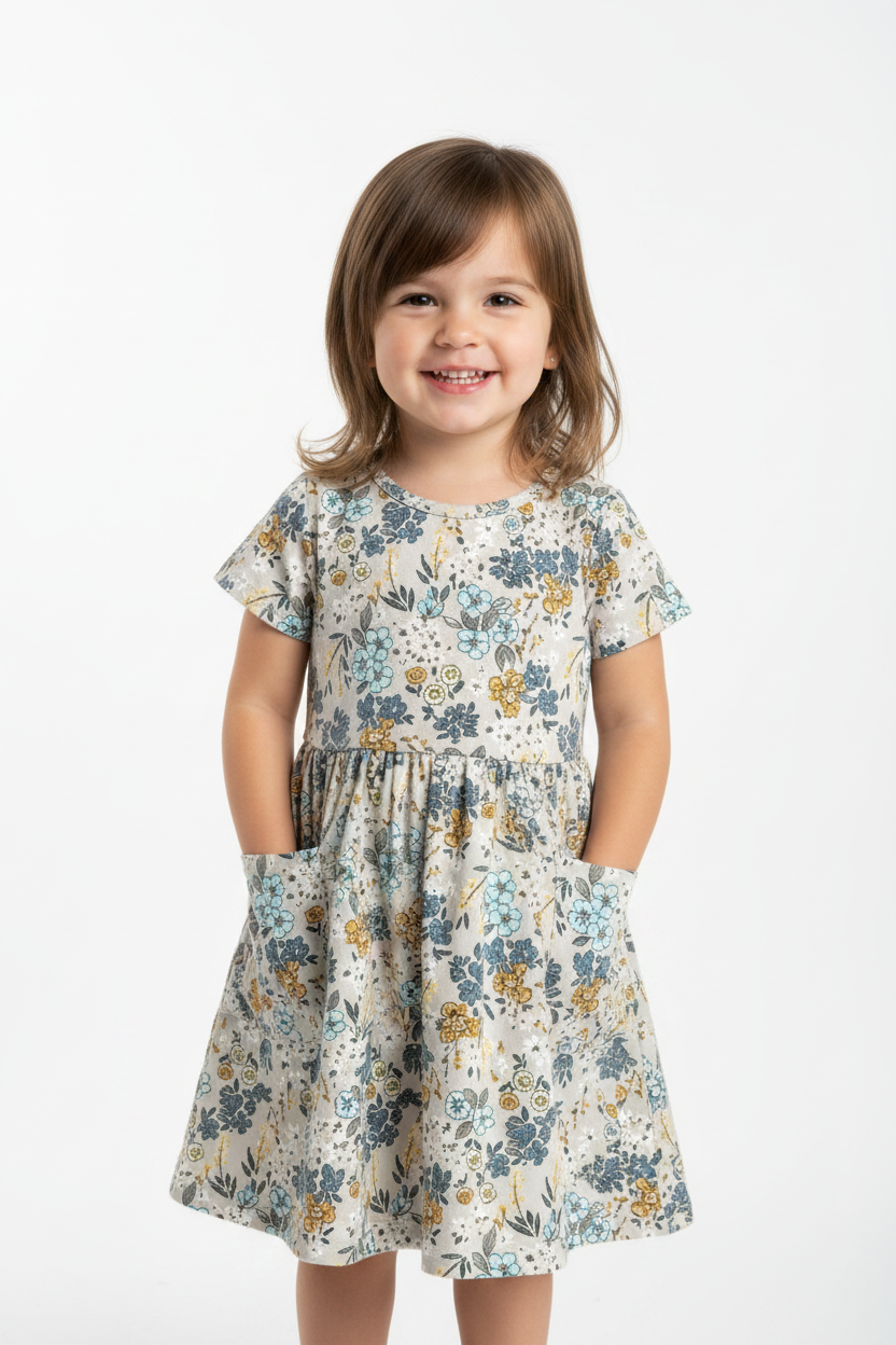 Organic Cotton Fit and Flair Pocket Dress