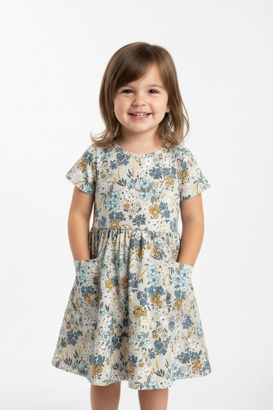 Organic Cotton Fit and Flair Pocket Dress